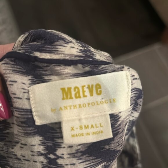 Anthropologie Maeve Sleeveless Pattern Top XS - Picture 2 of 7